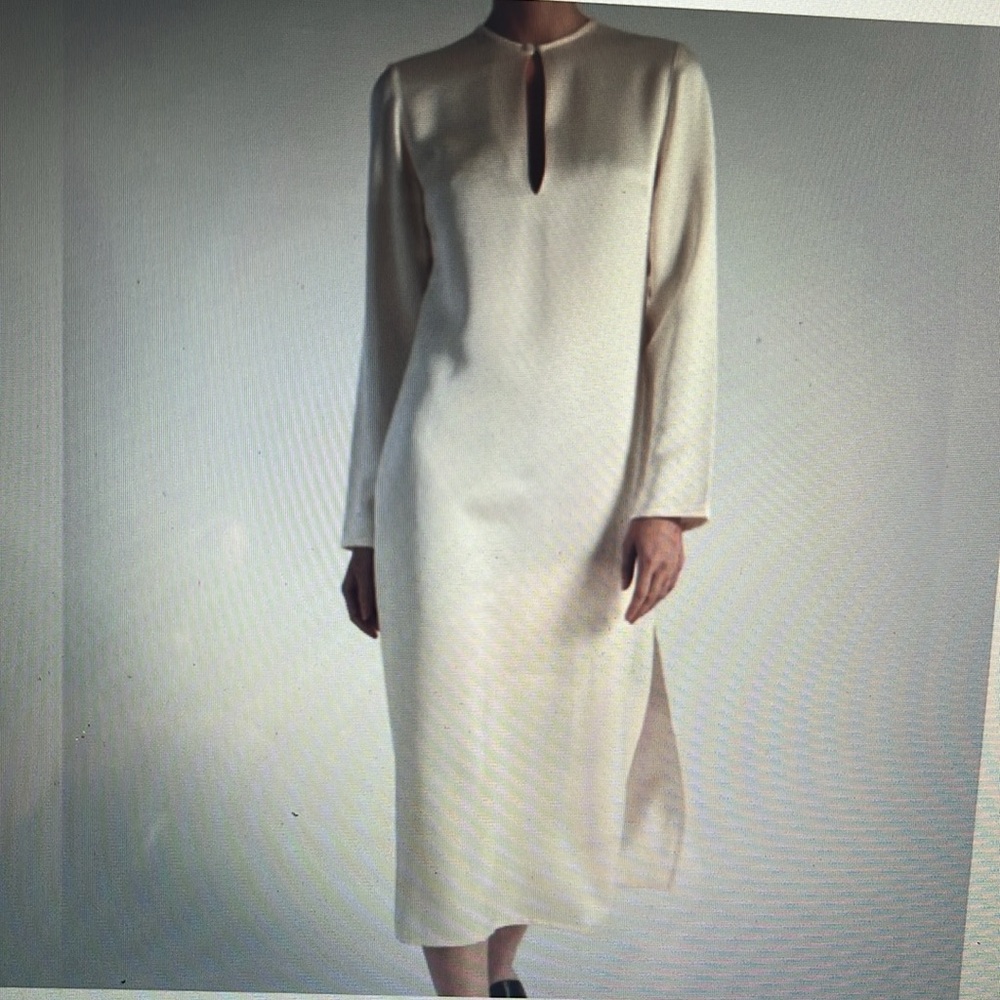 Long satin dress